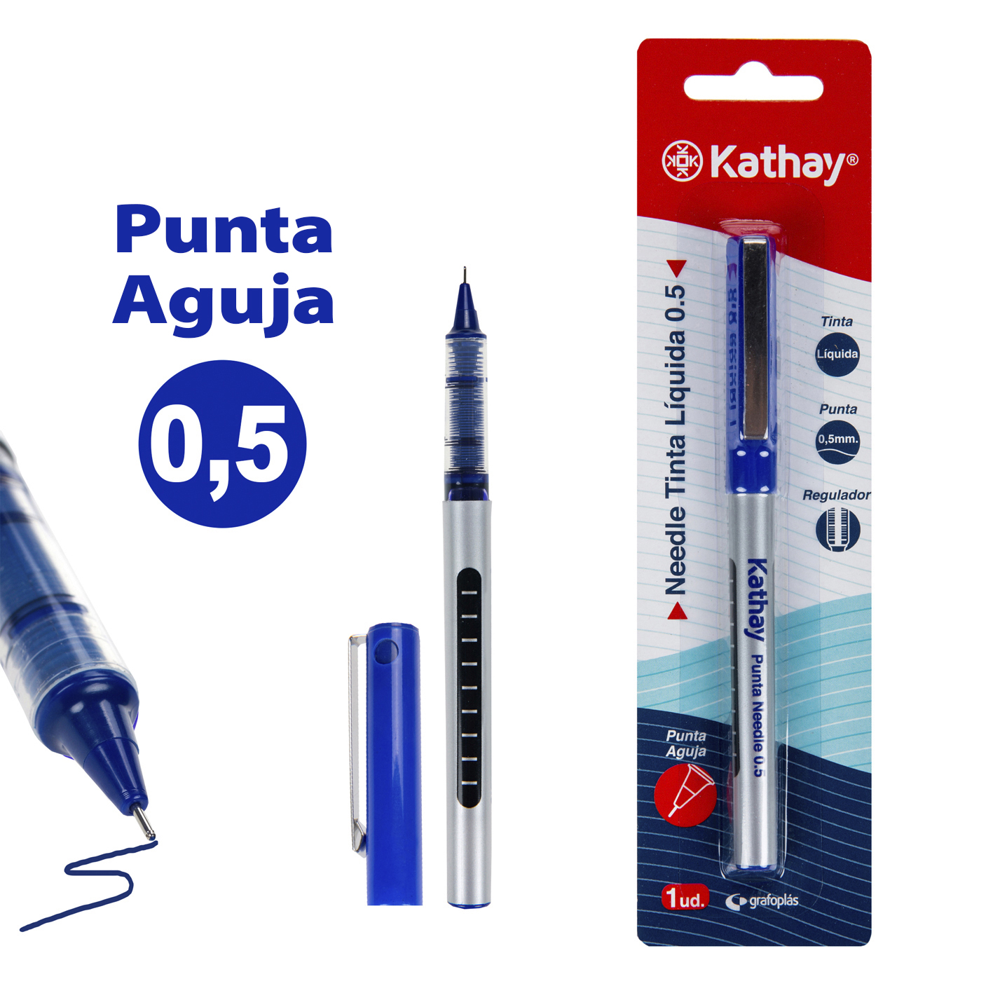 Blíster 1 Needle tinta líquida azul CENTAURO