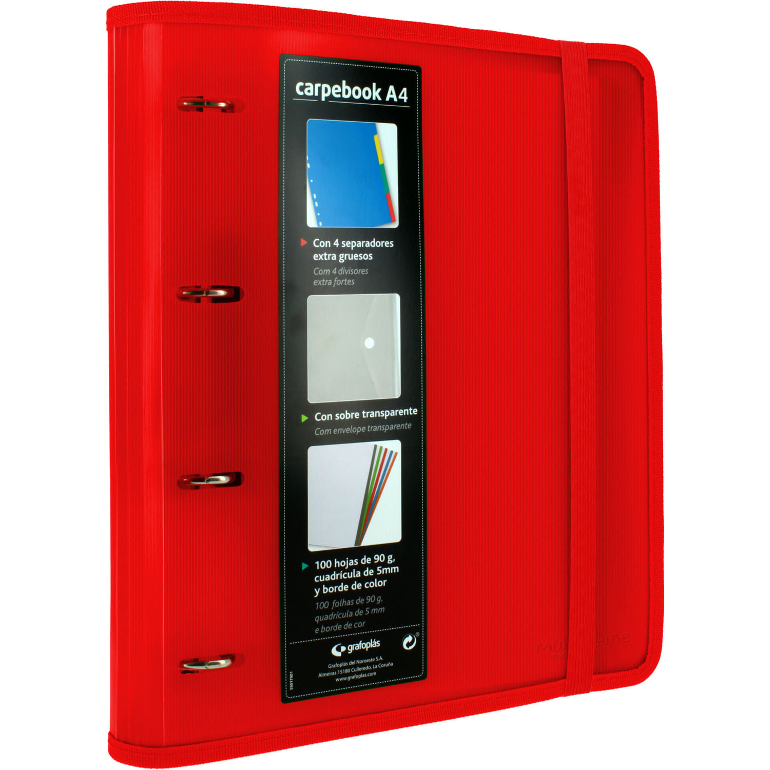 88100051-carpebook-Rojo Carpebook Multiline rojo