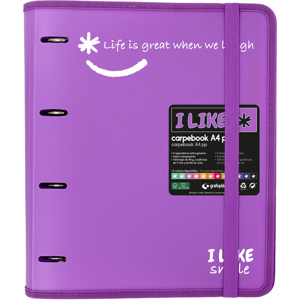 88101869-CARPEBOOK PP A4 LIKE LAVANDA