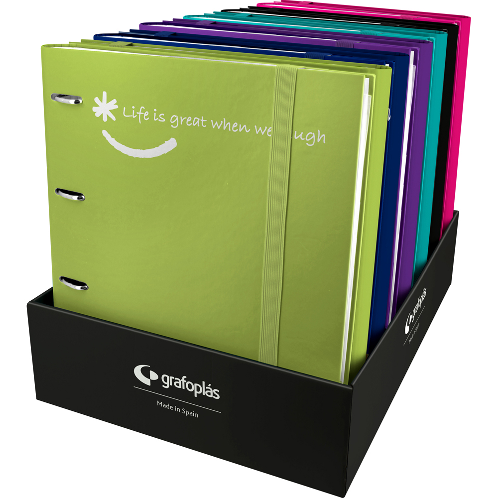 Carpeta Maja Rönnbäck Spring A4 - 4 Anillas, Con Hojas Cuadriculadas Y Separadores, Diseño Floral
