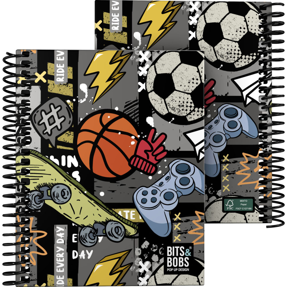 16522733-CUAD_FOR-A6-C5MM-B&B-FREE-SPORT_tipo_2 Cuaderno For A6 100h 70g C5mm FREE SPORT B&B