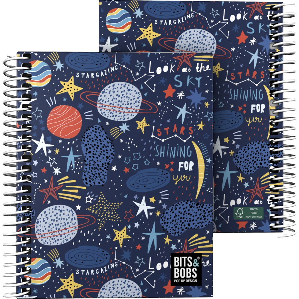 16522739-CUAD_FOR-A6-C5MM-B&B-PLANETS_tipo_2 Cuaderno For A6 100h 70g C5mm PLANETS B&B