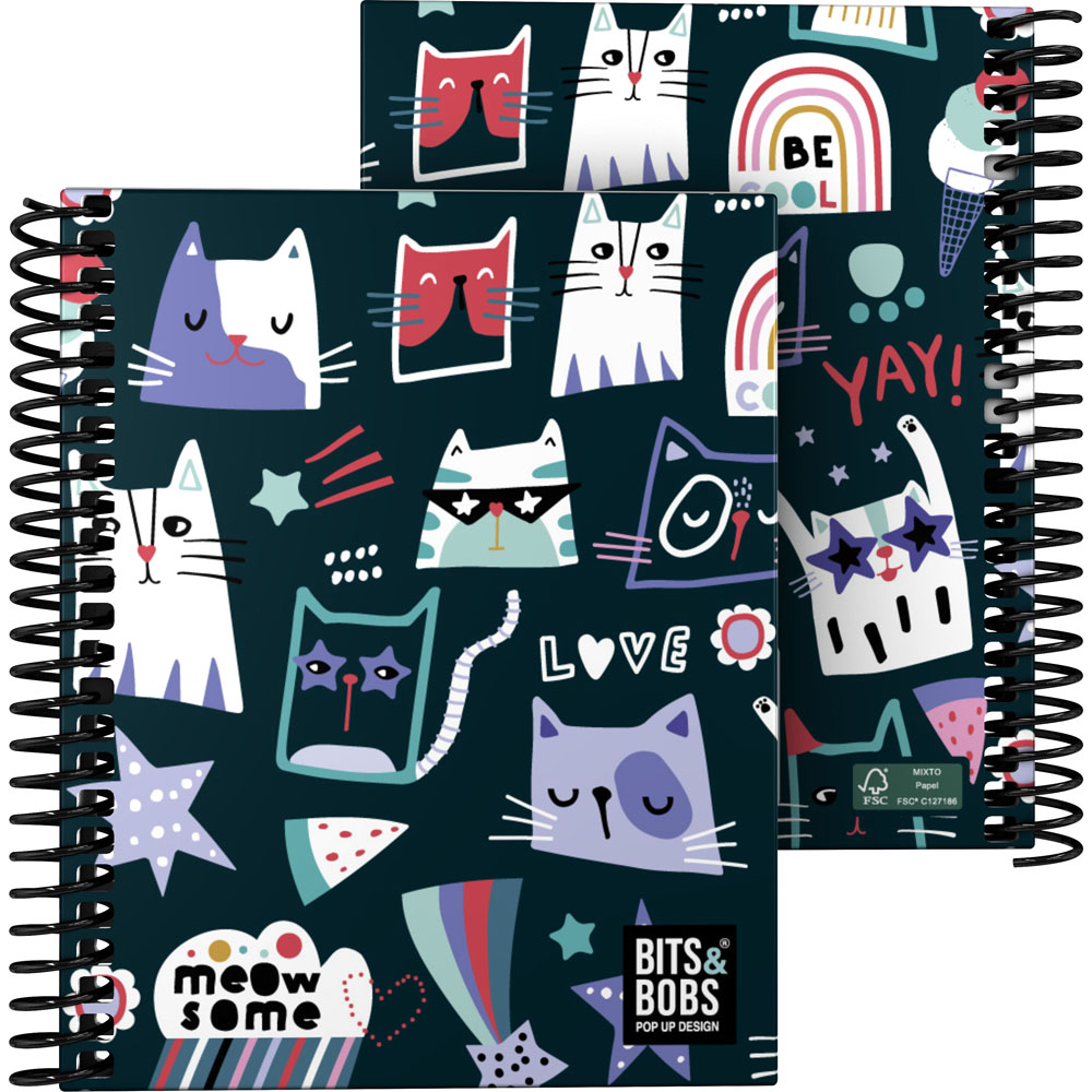 16522740-CUAD_FOR-A6-C5MM-B&B-MIAU_tipo_2 Cuaderno For A6 100h 70g C5mm MIAU B&B