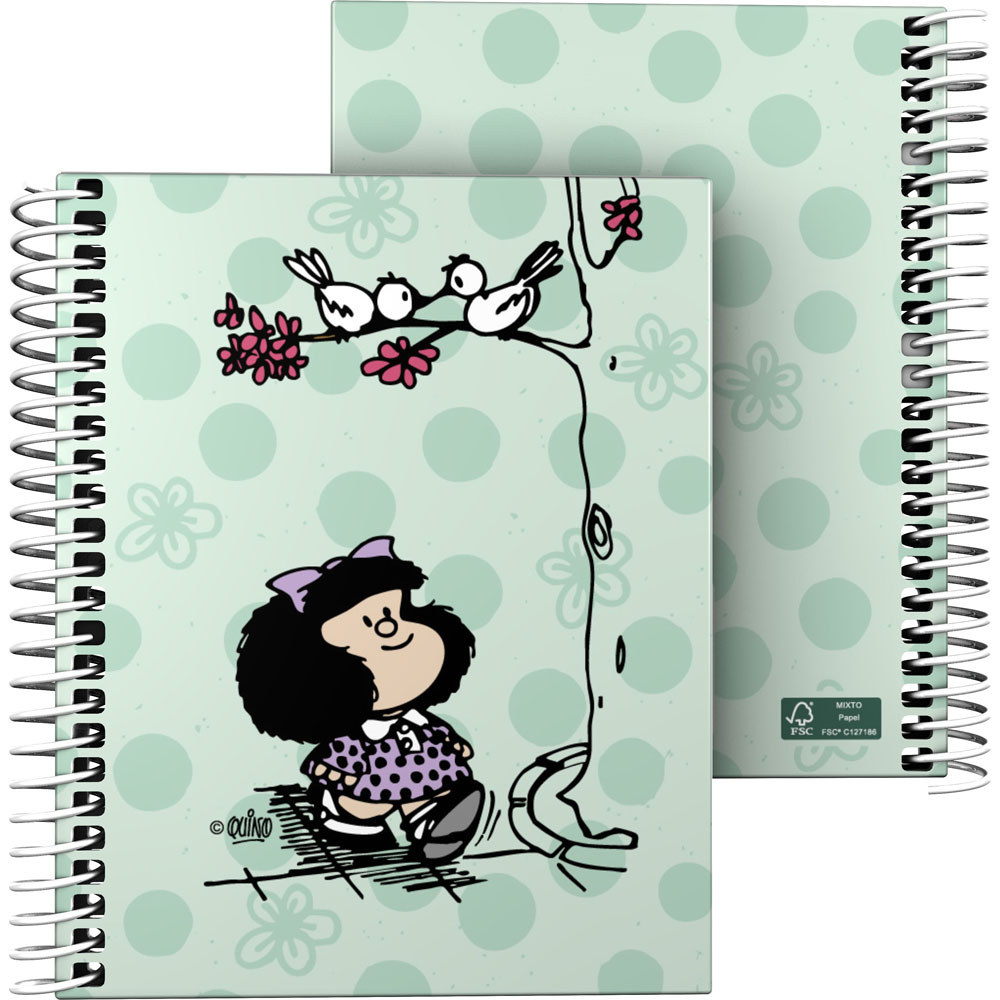 16522746-CUAD_-FOR-A6-100H-70G-C5MM-MAFALDA-KISS_tipo_2 Cuaderno For A6 100h 70g C5mm MAFALDA KISS