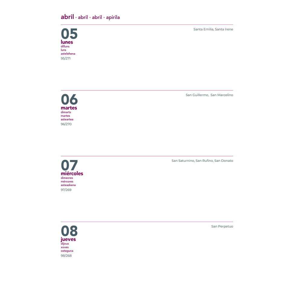TRIPA AGENDA (160X235)SEMANA VISTA_2027.indd interior agenda